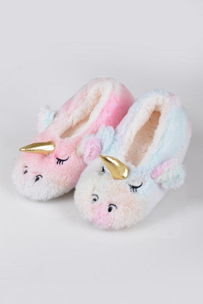 Unicorn hot sale rainbow slippers