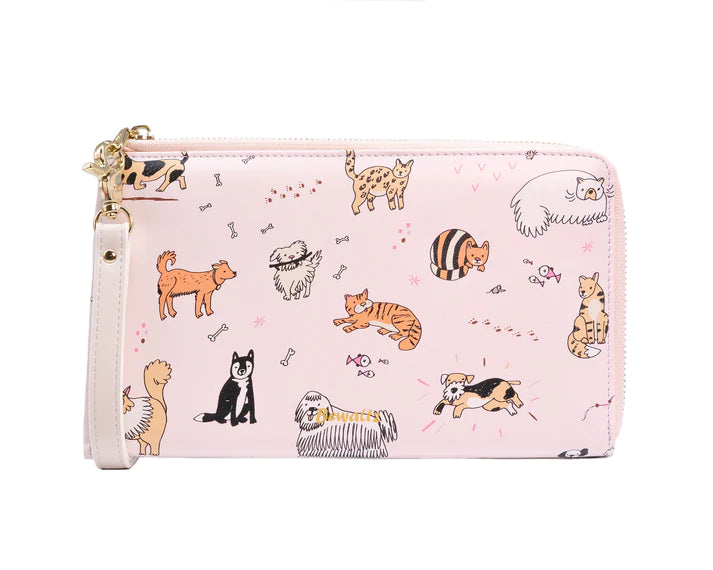 Travel Wristlet - Cats & Dogs