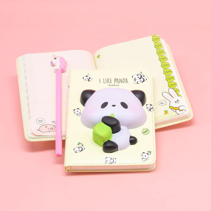Cute Squishy Hardcover Notebook Panda