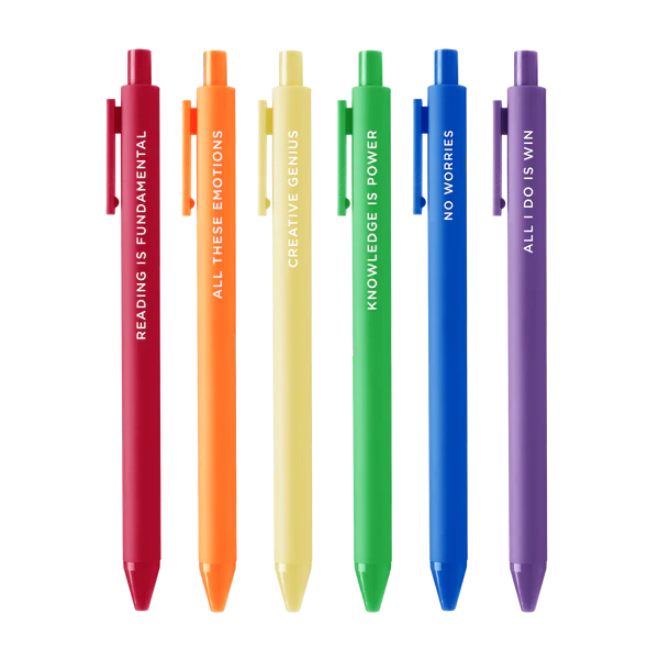 Copy of Pens Jotter Sets 6 pack - No Worries