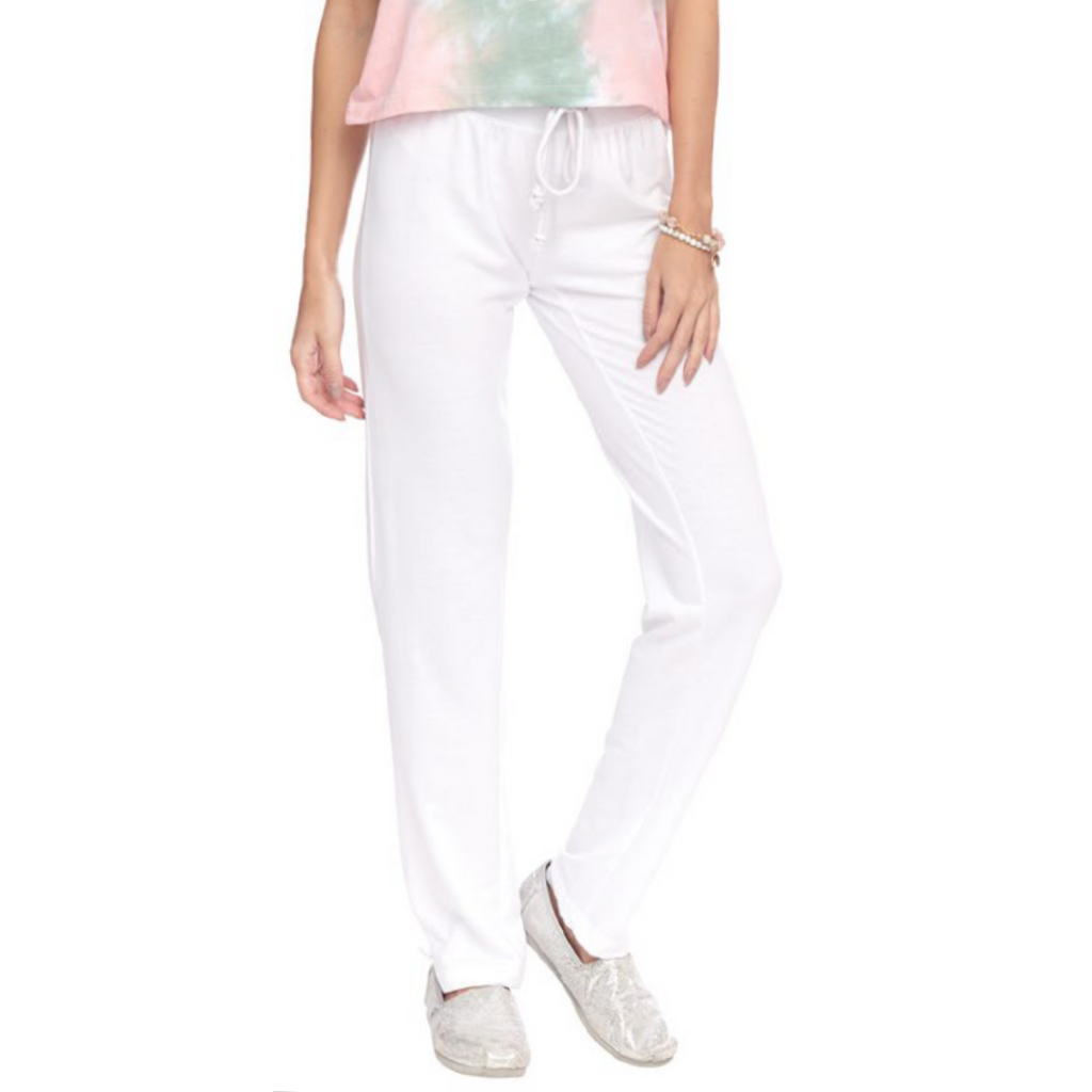 French Terry Long Pants - WHITE