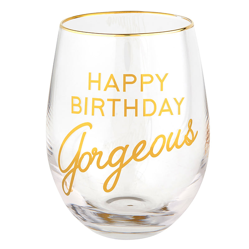WINE GLASS - HAPPY BIRTHDAY GORGEOUS