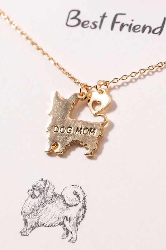 Dog Shaped Charm Necklace