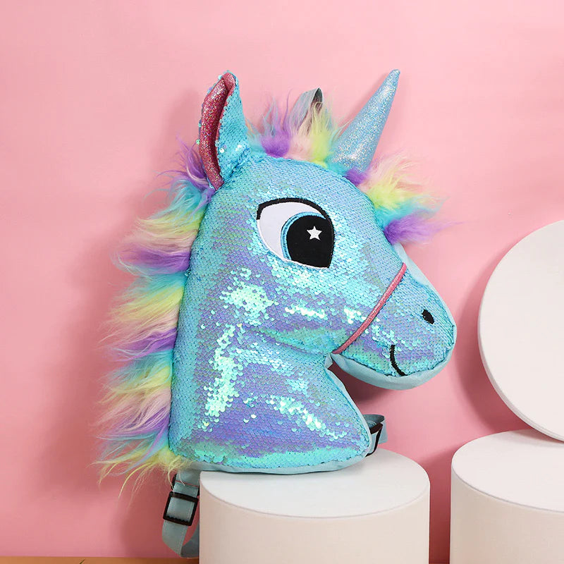 Sequin Unicorn Bag - Pink & Blue